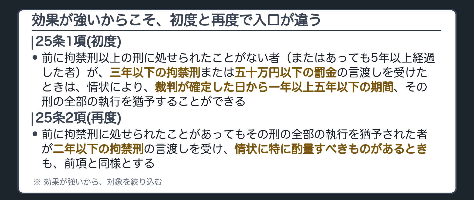 効果が強いからこそ、初度と再度で入口が違う