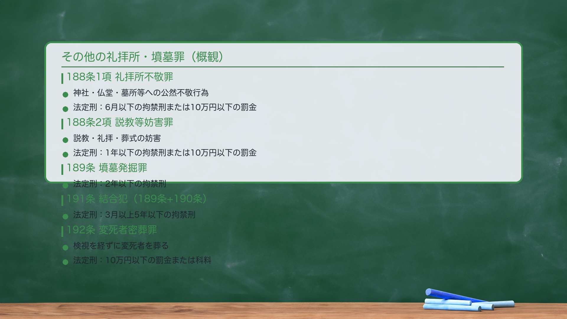 各罪の構成