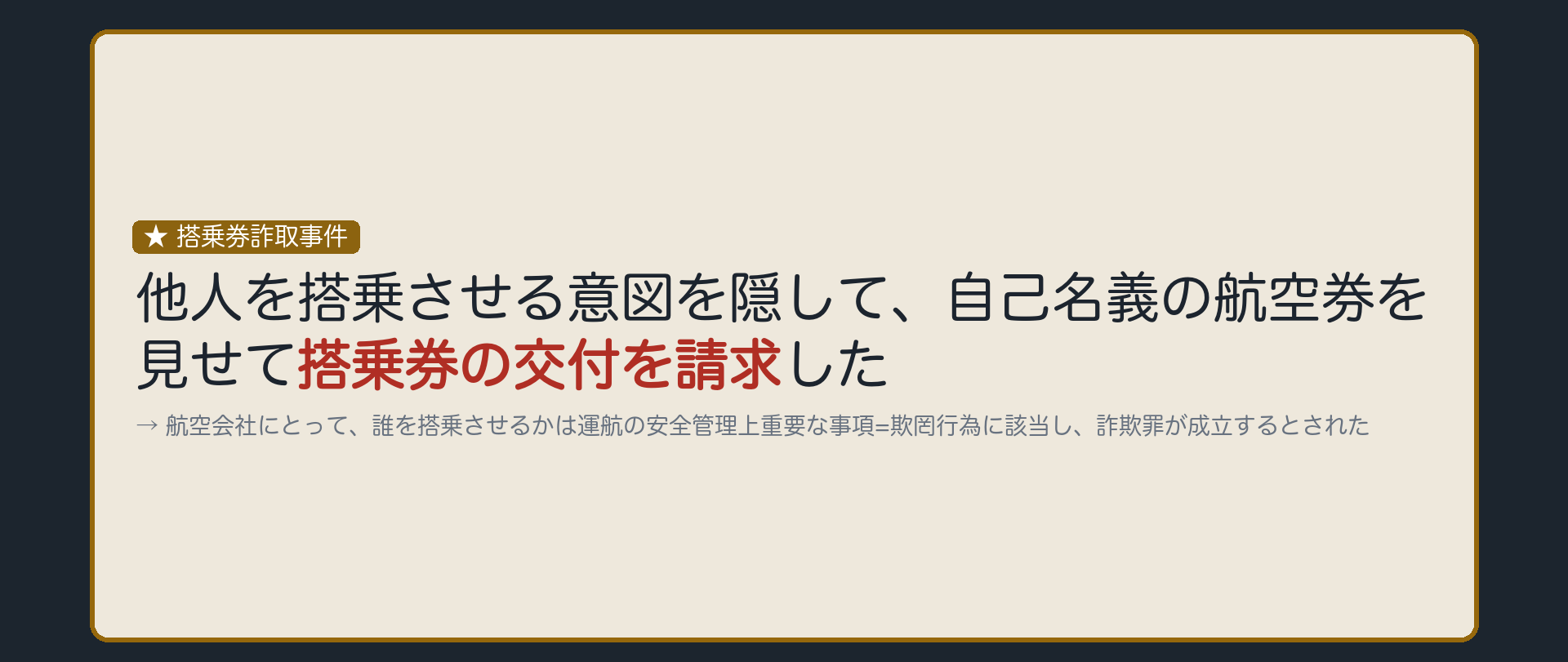 誰を乗せるかは、航空会社にとって重要な事項