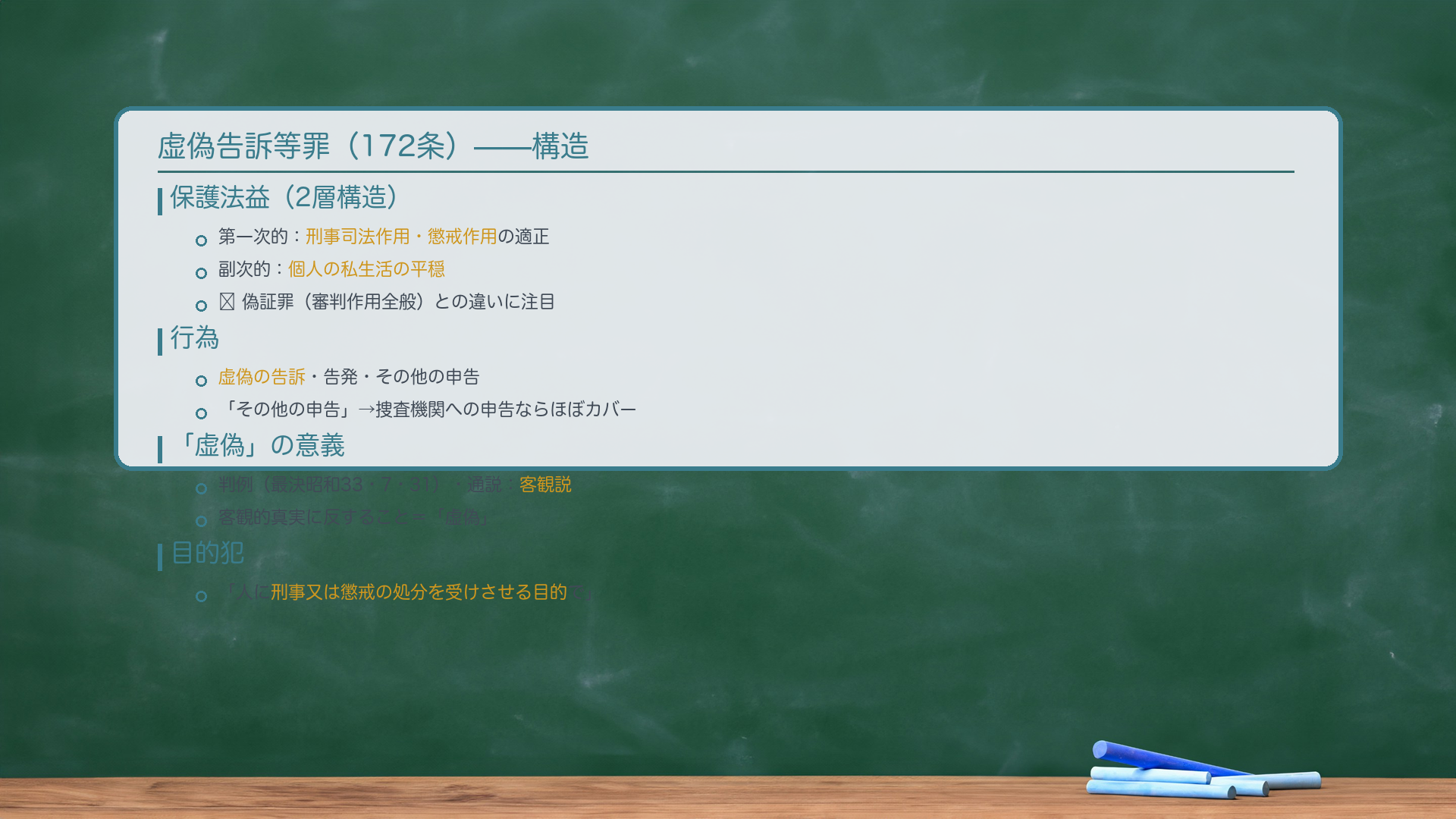 虚偽告訴罪の構造(172条)