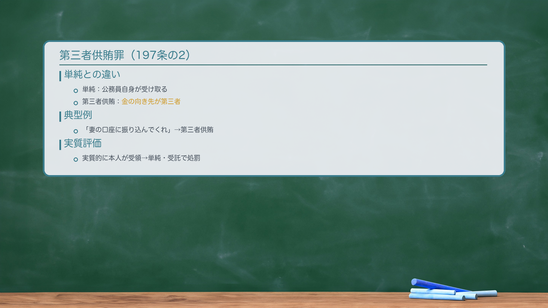 第三者供賄罪(197条の2)