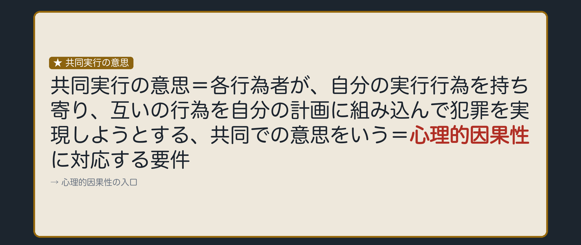 共同実行の意思——利用し合い、補充し合う意思