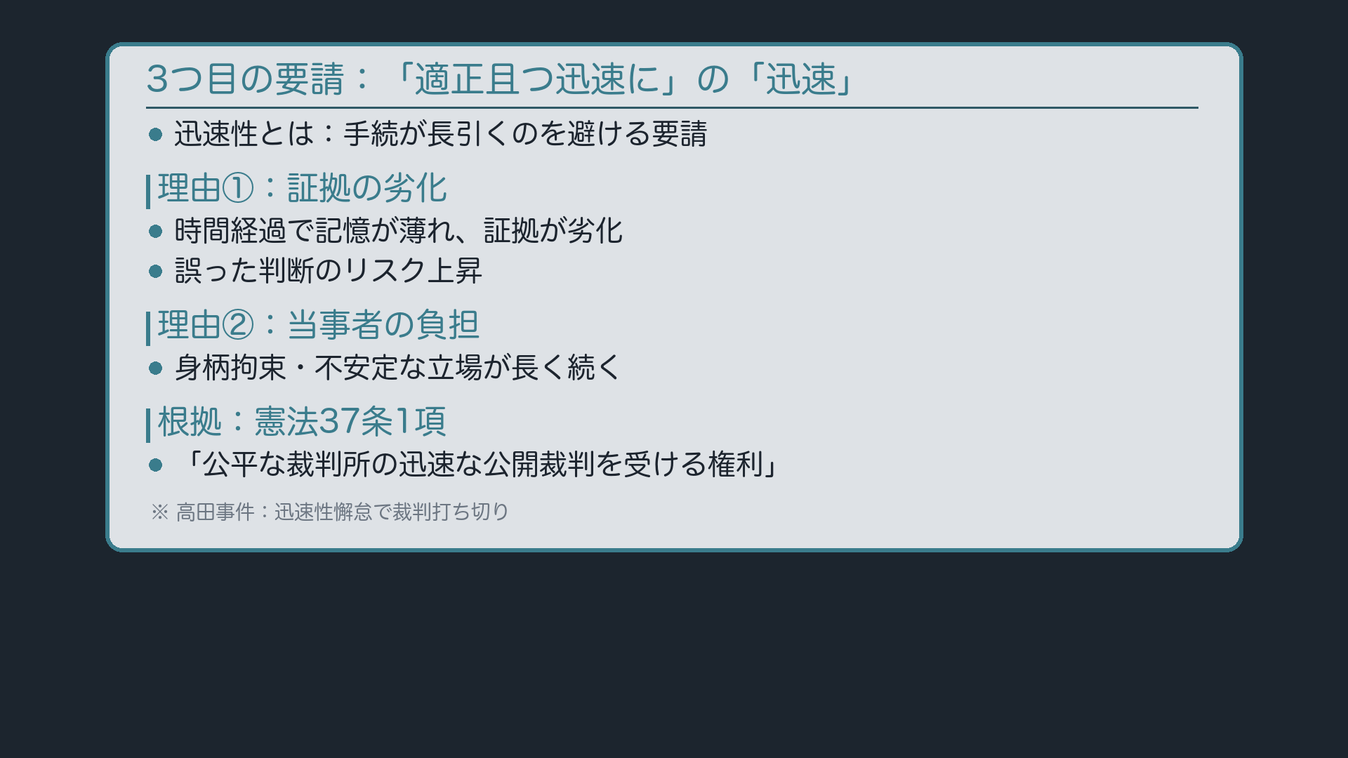 迅速性ボード