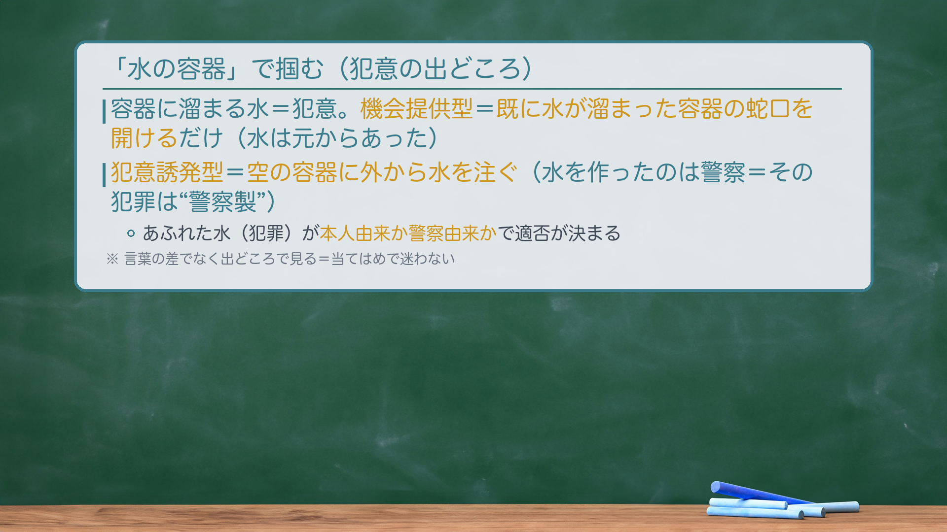 なぜ薬物に限るのか——被害者という通報者がいない密室