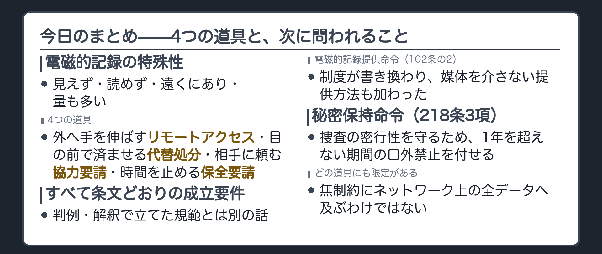 4つの道具立てと制度の書き換えを1枚にまとめた保存版の地図板