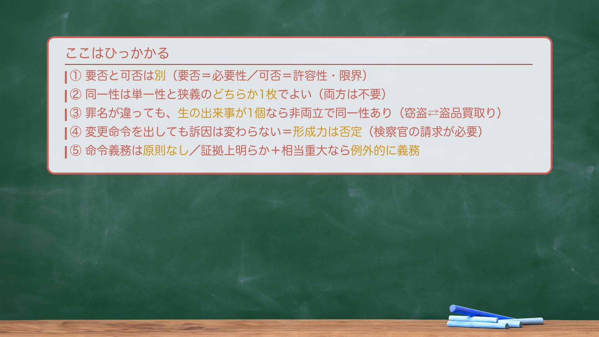 短答ひっかかり（板書）