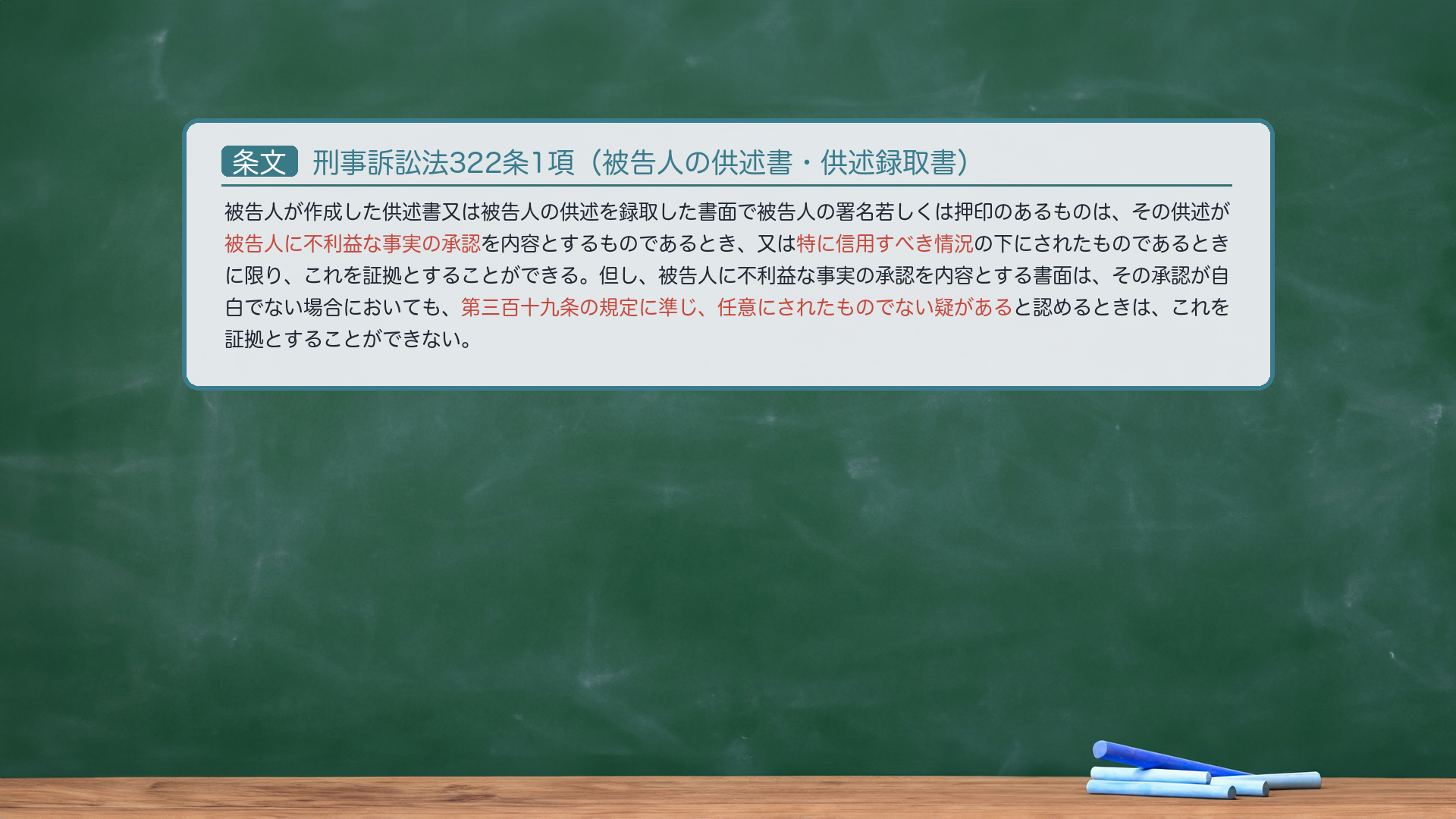322条の条文カード