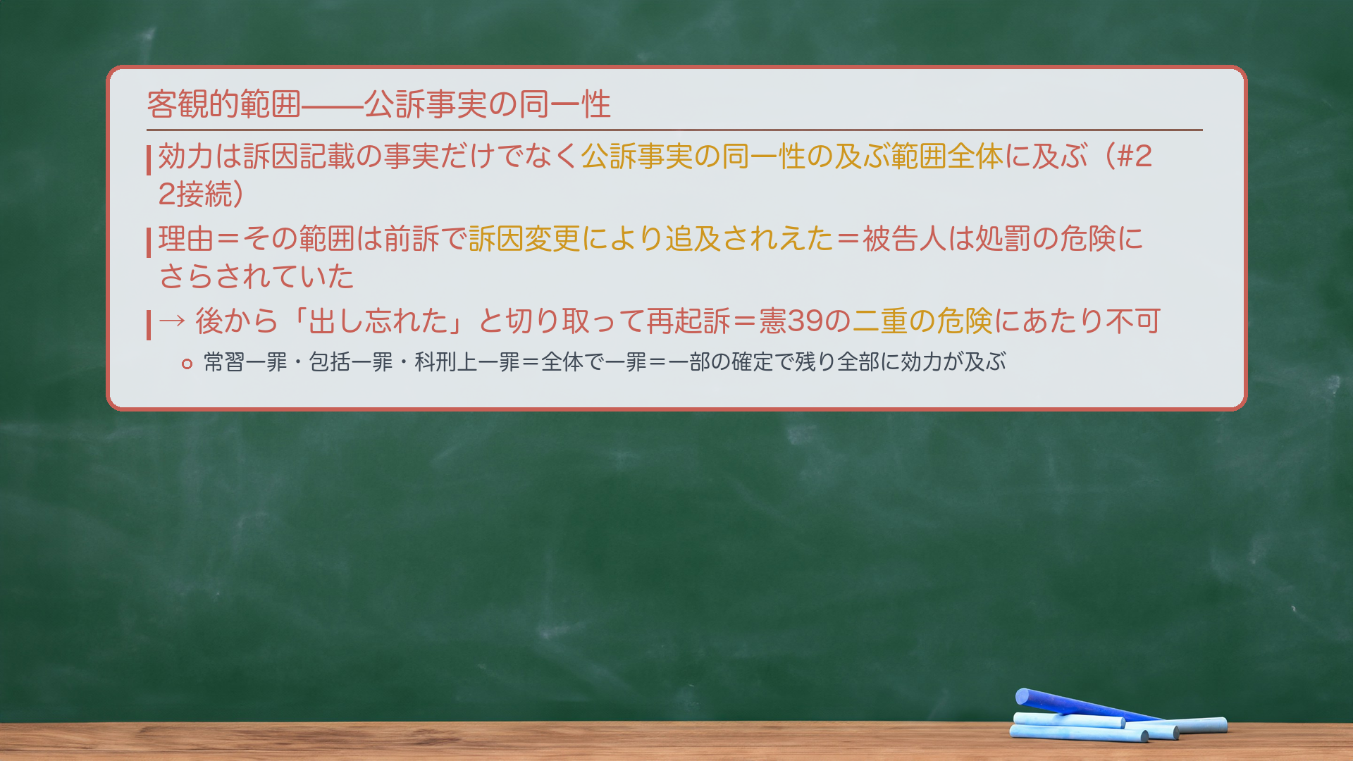 客観的範囲（板書）