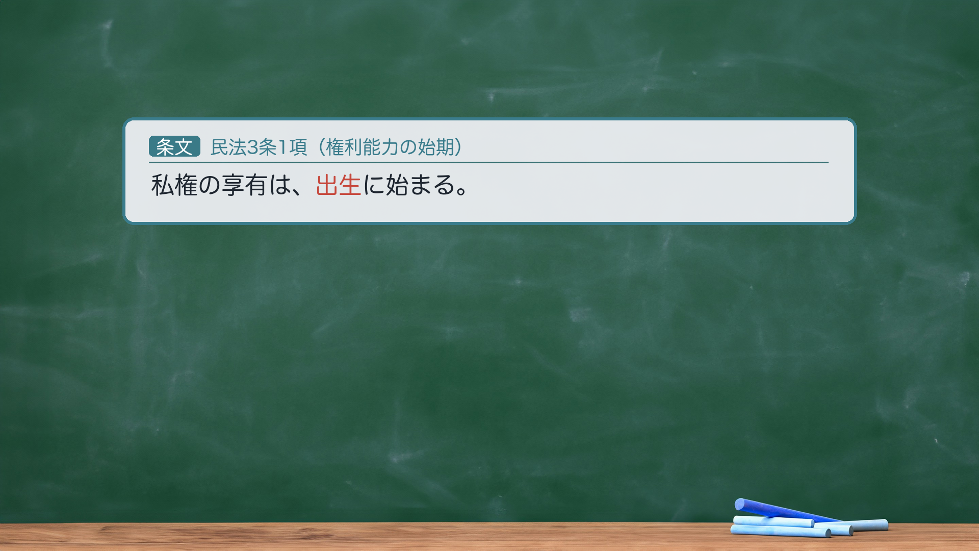 民法3条1項全文