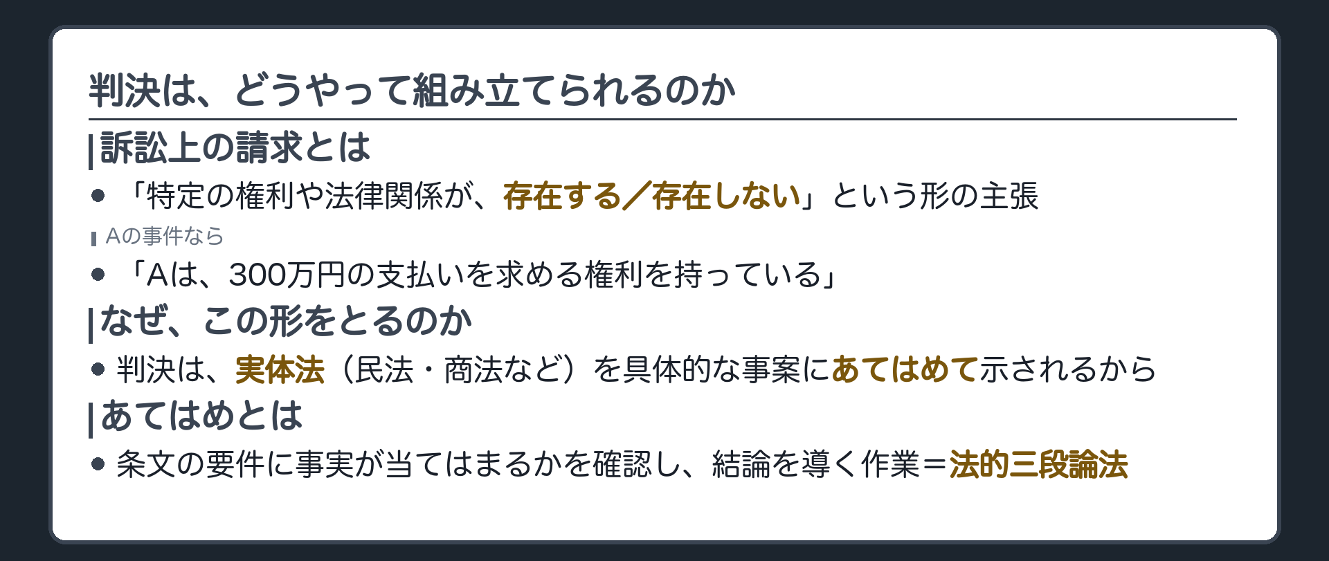 訴訟上の請求と実体法ボード
